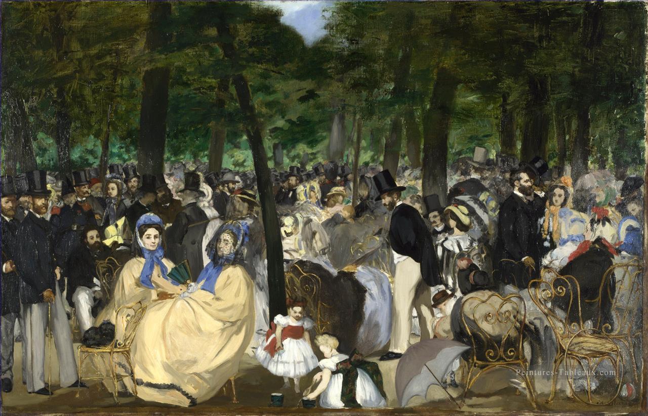 Musique aux Tuileries Gard Édouard Manet Peintures à l'huile